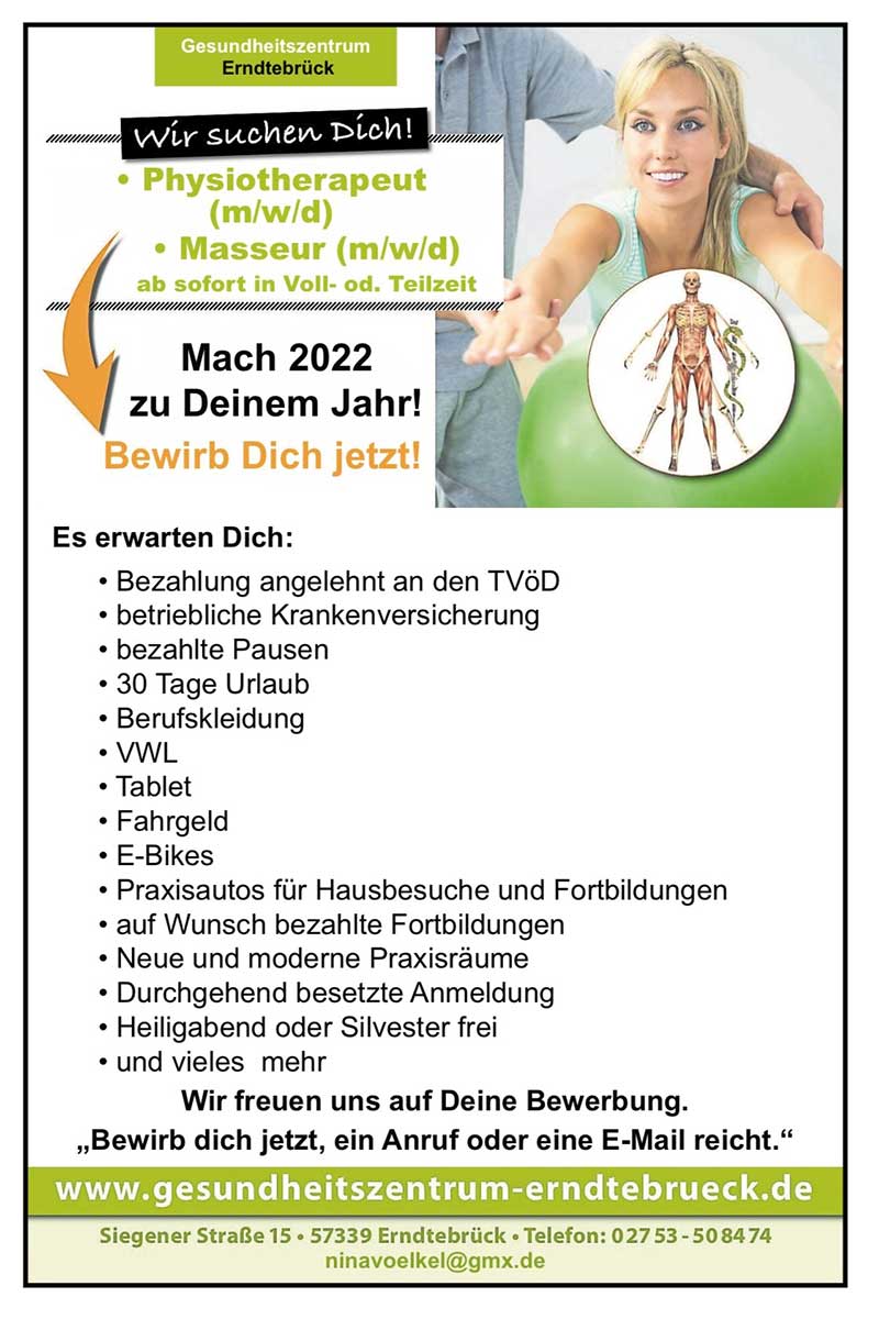 Physiotherapeut /Masseur (m/w/d)